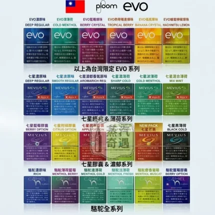 【MEVIUS/CAMEL/EVO菸彈口味現貨】7 11 七星加熱菸口味Ploom X 煙彈｜適配 Ploom X 主機｜整條煙(10包) 蒸汽奇遇日本正品